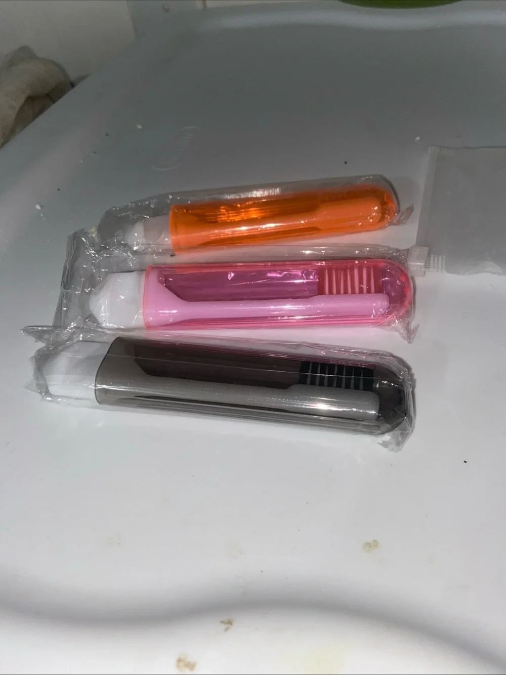 Travel Toothbrush 3 Pcs Mini Portable Folding with Cover